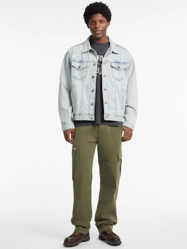 Guess Jeans Erkek Çok Renkli Denim Parka M5YN38D5M5A-GJVD - Image 1