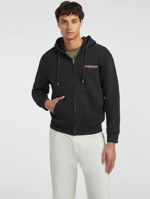Guess Jeans Erkek Siyah Sweatshirt M4YQ27K9V31-JBLK - Image 1