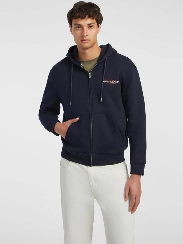 Guess Jeans Erkek Lacivert Sweatshirt M4YQ27K9V31-A71W - Image 1