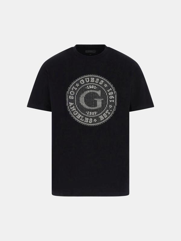 Guess Tee Erkek Siyah Regular Fit T-Shirt M5BI15K8FQ4-JBLK - Image 1