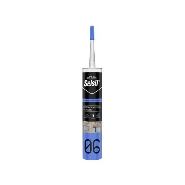 Selsil Nötr 300 ml Şeffaf Dış Cephe Silikonu - Image 1