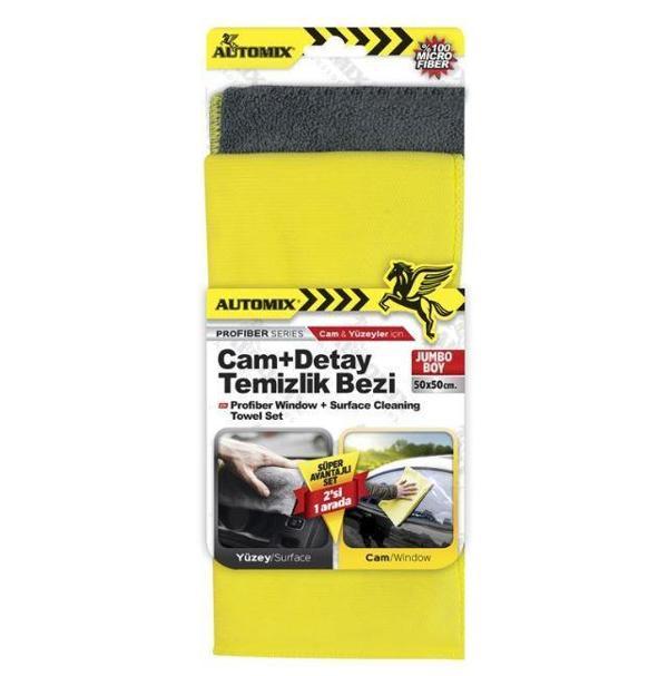 Automix Cam + Detay Temizlik Bezi 50x50 Cm - Image 1