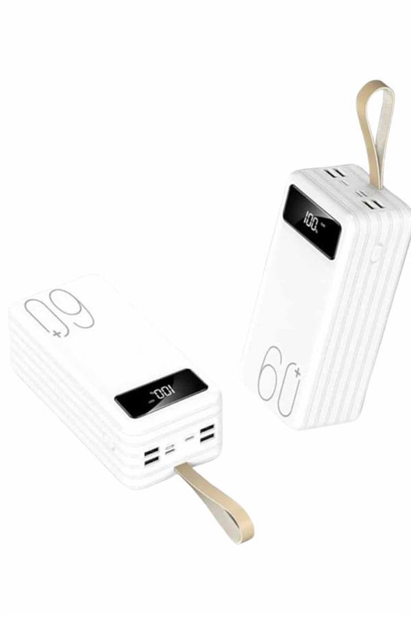 Powerbank 60.000 Mah Taşınabilir Şarj Hızlı El Fenerli Dijital Göstergeli - Image 1