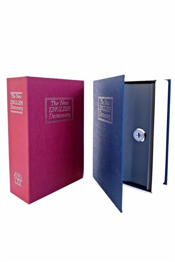 Kitap Görünümlü Gizli Kasa Büyük Boy Anahtarlı Kilitli Para Kasası - Image 1