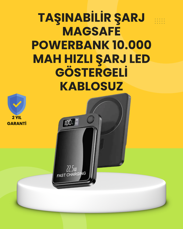 Manyetik ve Hızlı Kablosuz Şarj Güç Bankası Powerbank - Image 1