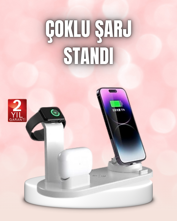 Qi Destekli Tüm Cihazlarla Uyumlu Kablosuz Şarj Ünitesi - Image 1
