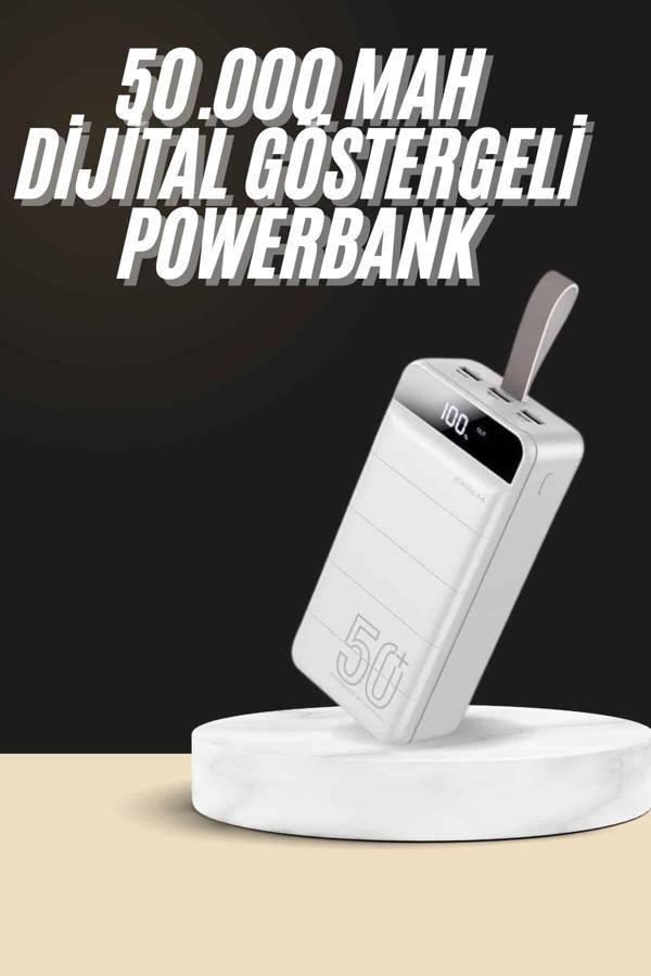Hızlı Taşınabilir 50.000 Mah Powerbank Led Ekran Android ve İOS Uyumlu - Image 1