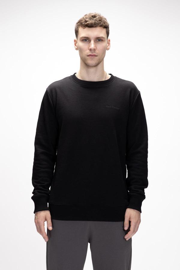 Inner King Size Si̇yah Crewneck Erkek Sweatshirt - Image 1