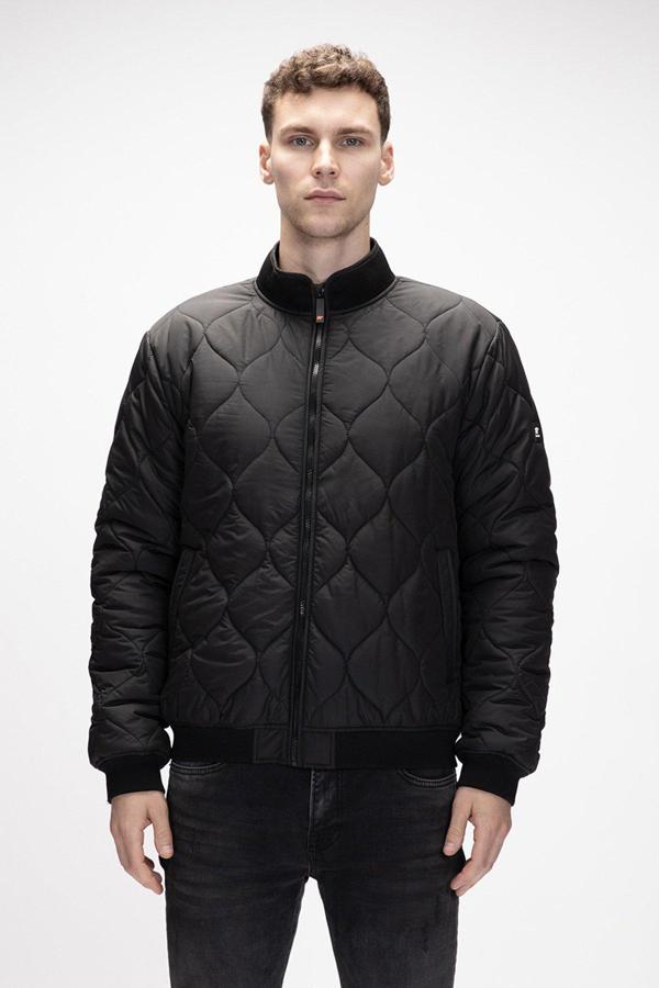 Down Brussel Si̇yah Erkek Mont - Image 1