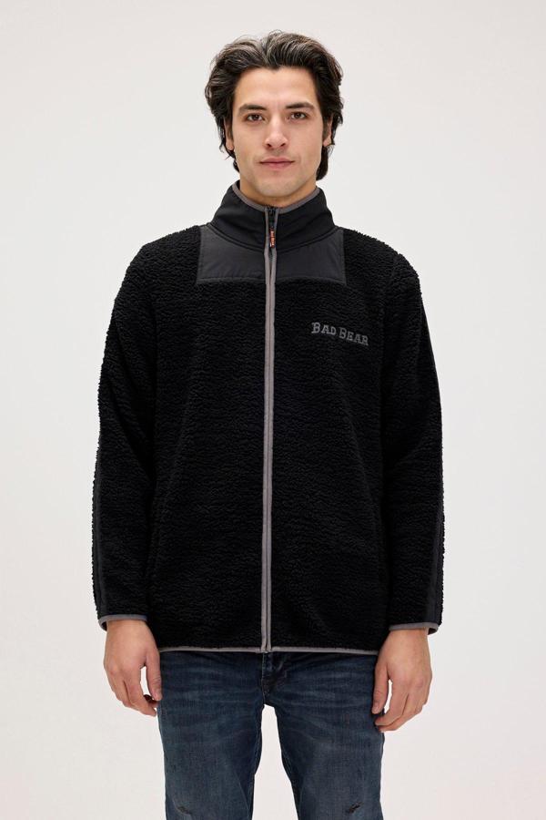 Galvin Siyah Erkek Full-Zip Polar Sweatshirt - Image 1