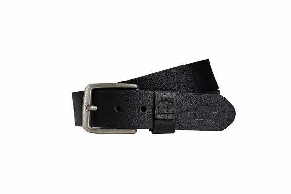 Point Belt Siyah Deri Erkek Kemer - Image 1