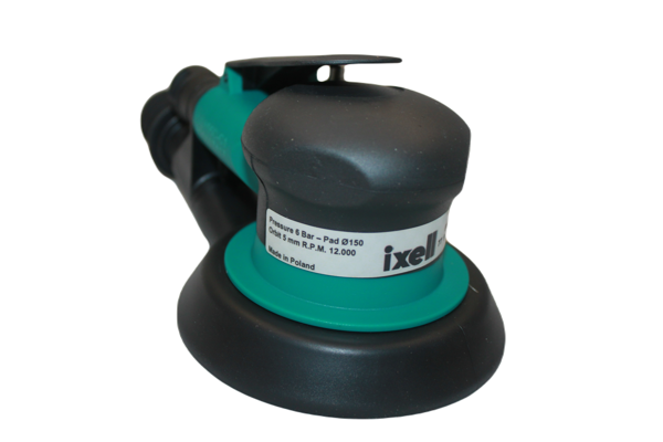 İxell 7711430064 5 İnç Pnömatik Orbital Zımpara – 12000 RPM, 6 Bar, 5mm Yörünge, 150mm Zımpara Pedi - Image 1