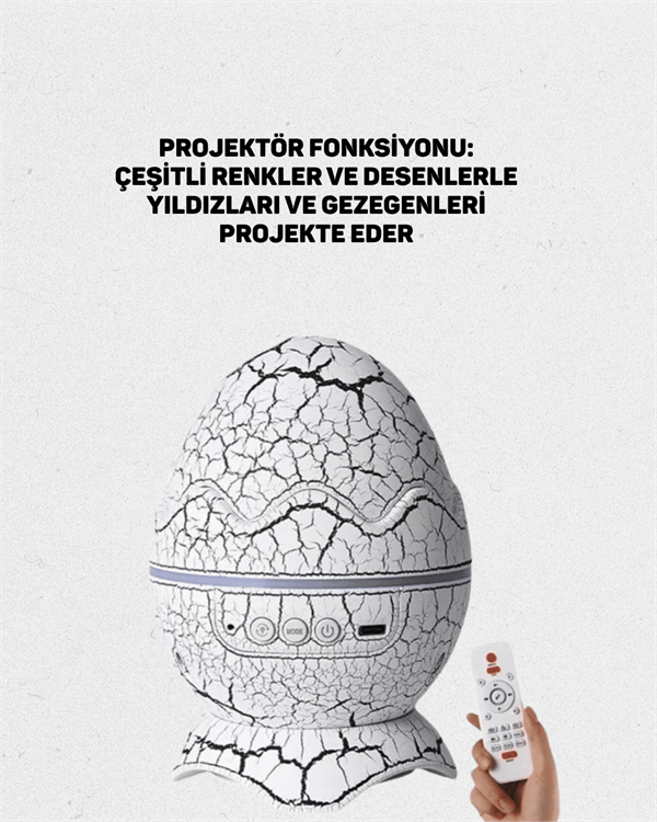 Yıldız Gökyüzü Efektli Çok Modlu Gece Işığı - Image 1