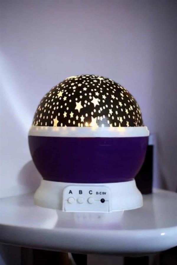 Yıldızlı Gökyüzü Projeksiyon Gece Lambası Hareketli Işık Şovu - Image 1