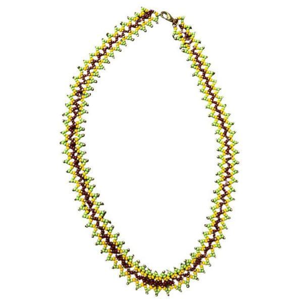 Uretti - Özlem 9422 6391 El Yapımı Renkli ve Şık Kum Boncuk Kolye - Image 1