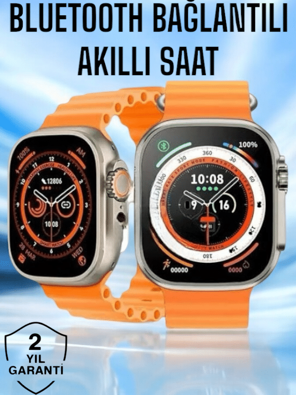 Yeni Nesil Ultra Akıllı Saat Titreşimli, Uyku & Sağlık Takibi, Çift Kordon - Image 1