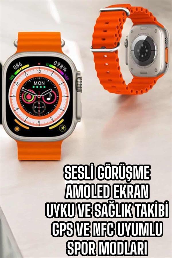 Yeni Nesil Akıllı Saat Nabız Ölçer Sağlık Ölçer ve Kalori Ölçer Uyku Takibi NFC Özelliği - Image 1