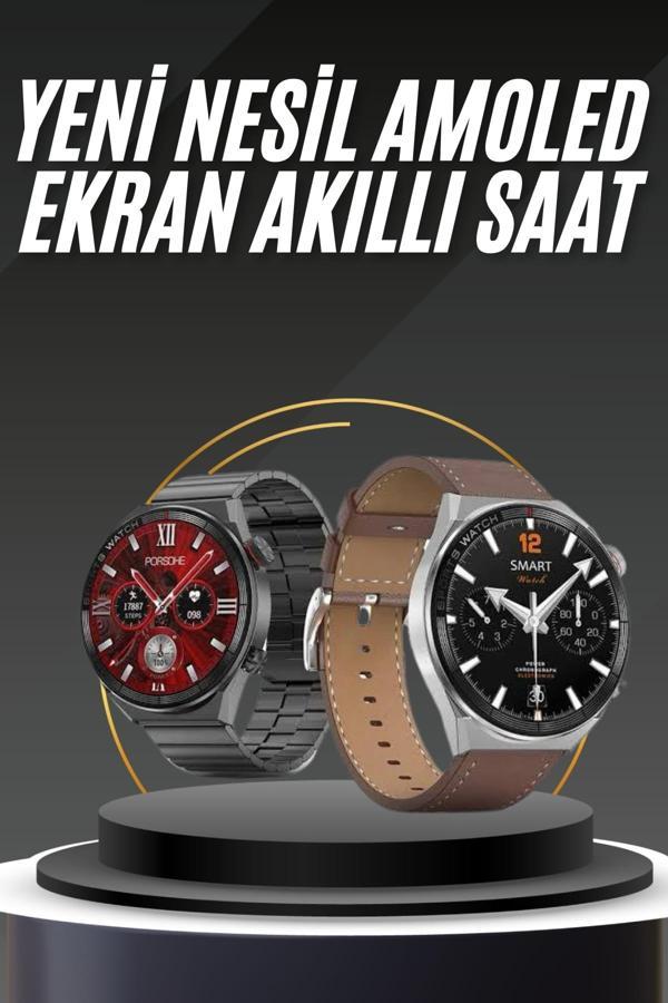 Çağrı Cevaplama Sesli Asistan Çoklu Dil Desteği 5.0 Bluetooth Akıllı Saat - Image 1