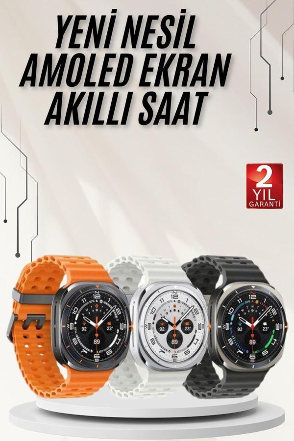 Akıllı Saat Müzik Dinleme Nabız Ölçer NFC ve GPS Uyumlu Sesli Asistan - Image 1