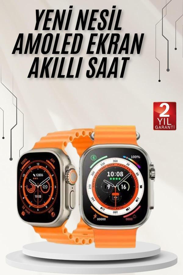Akıllı Saat GPS Özelliği Bildirim Görme Adımsayar Sesli Görüşme Yapabilen - Image 1