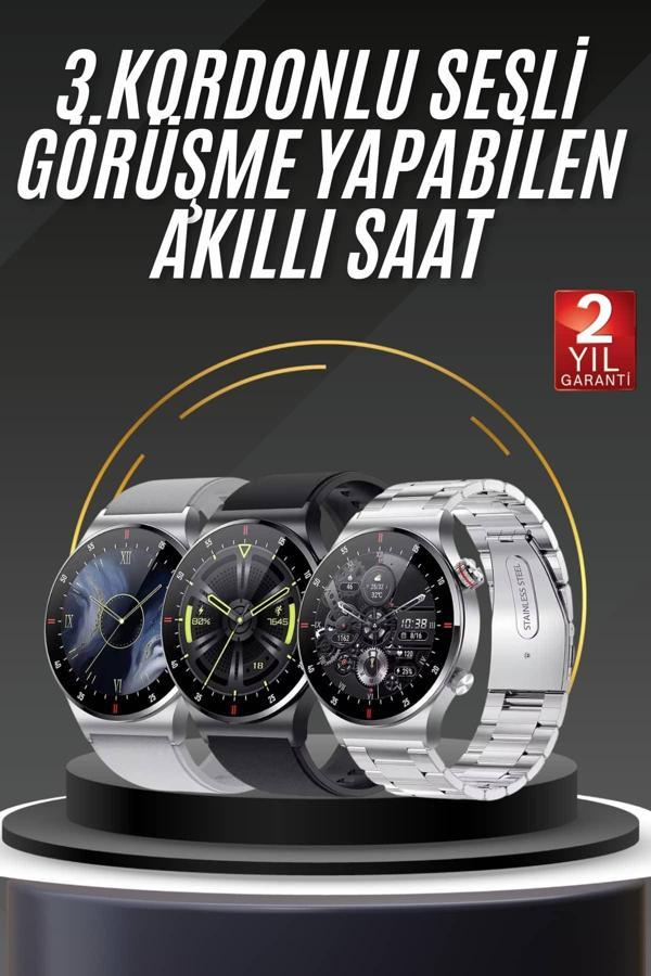 Akıllı Saat Uyku ve Sağlık Takibi NFC Uyumlu Bluetoooth Bağlantılı Android İOS Uyumlu - Image 1