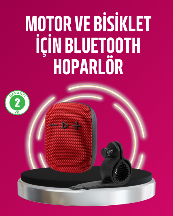 Taşınabilir Bluetooth Hoparlör Suya Dayanıklı Kumaş Kaplama - Image 1