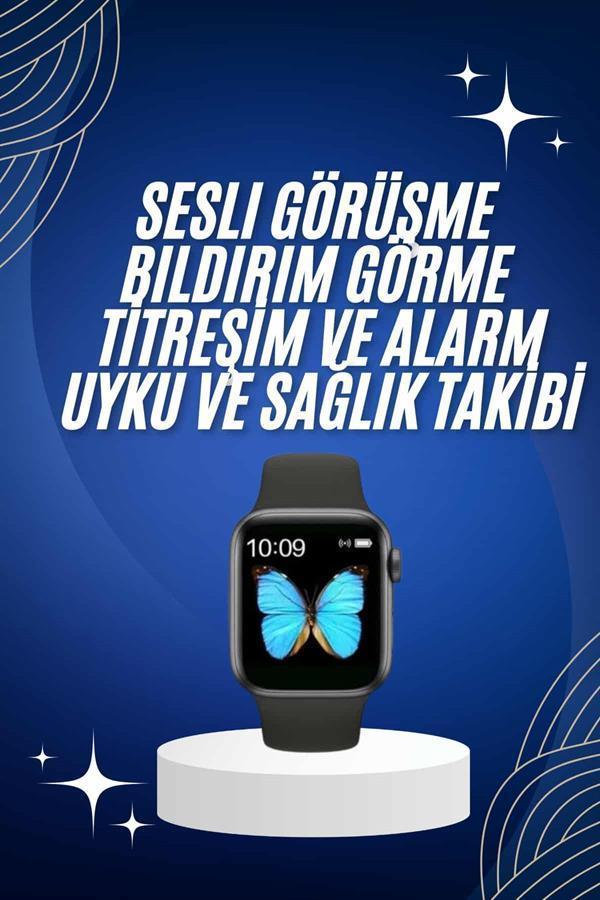 Arama Cevaplayabilen Akıllı Saat Bluetooth Bağlantılı Sosyal Medya Girişli - Image 1