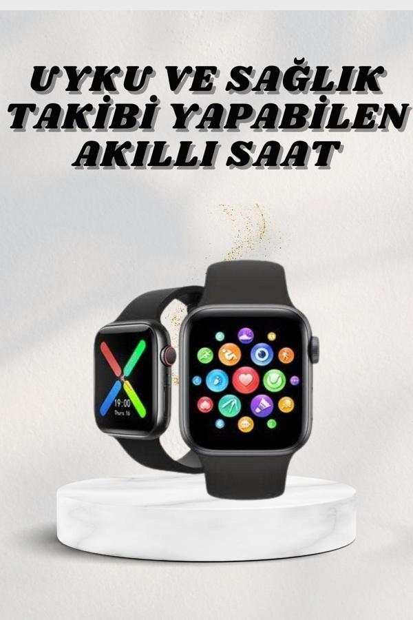 Akıllı Saat Wireless Şarj Yüksek Çözünürlüklü Müzik Dinleme Sesli Cevaplama - Image 1