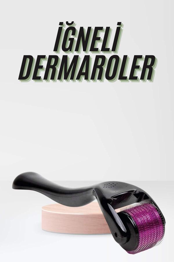 Saç Çıkarma Tarağı Dermaroller 540 Iğneli Roller 1 Mm Iğne Cilt Yüz Yenileme Bakım Seti - Image 1