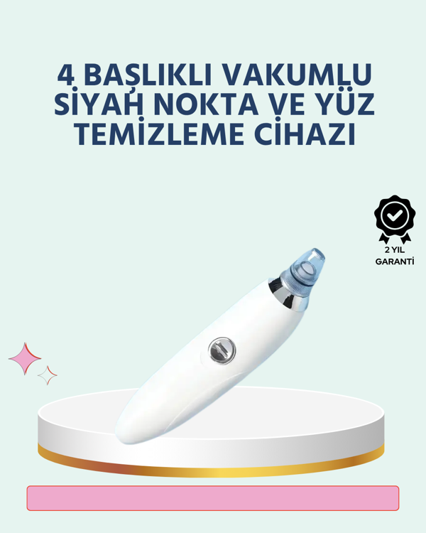 Güçlü Vakumlu Siyah Nokta Temizleyici – Cilt Pürüzlerini Gideren, Taşınabilir ve Kolay Temizlenebili - Image 1