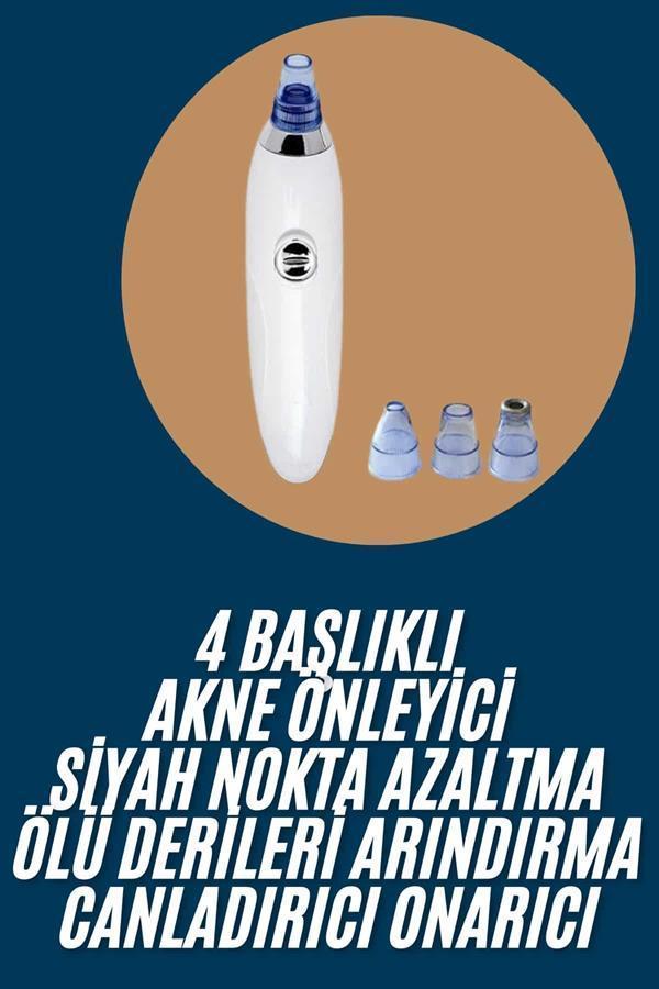 Yeni Nesil Vakumlu Pilli Siyah Nokta ve Yüz Temizleme Cihazı 4 Başlıklı - Image 1