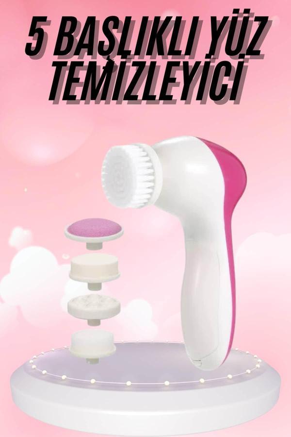 5 Başlıklı Titreşimli Cilt Temizleme Seti Canlandırıcı ve Onarıcı - Image 1