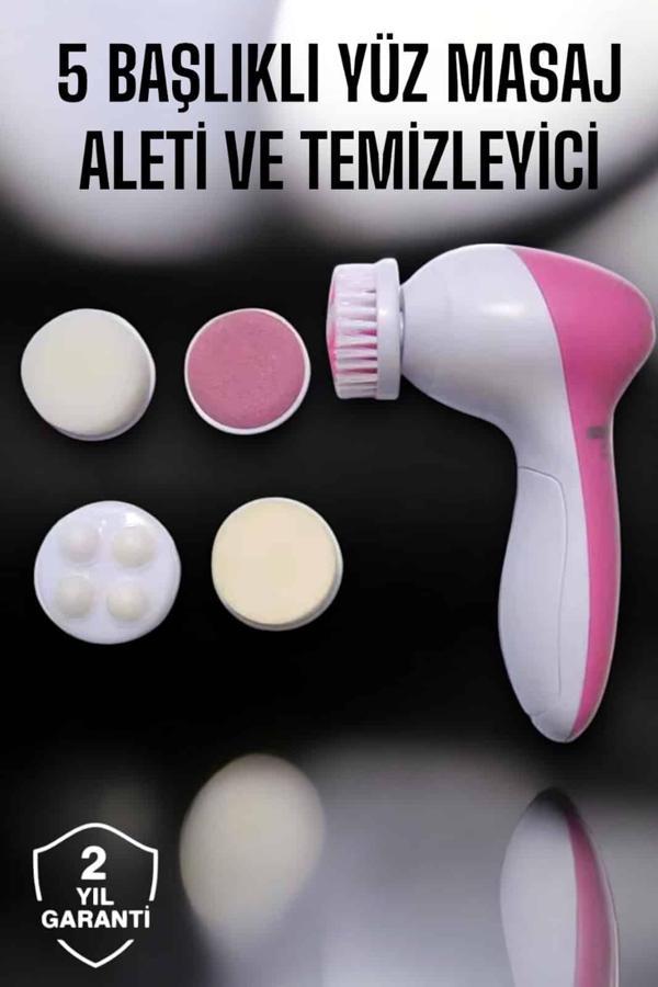 5 Fonksiyonlu Kablosuz Yüz Temizleme Cihazı ile Derinlemesine Cilt Bakımı - Image 1