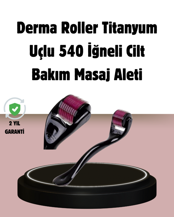 Dermaroller Titanyum 540 İğneli 1 mm Cilt Yenileme ve Anti Aging Etkisi - Image 1
