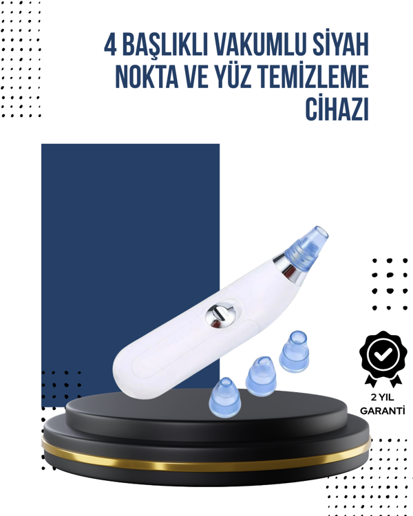 Vakum Teknolojili Siyah Nokta Temizleyici Cihaz – 4 Farklı Başlık ve Derinlemesine Gözenek Temizliği - Image 1