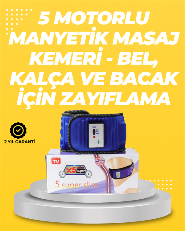 Yoğurma, Titreşim ve Manyetik Masaj Özellikli Zayıflama Aleti – 750g Hafif Tasarım - Image 1