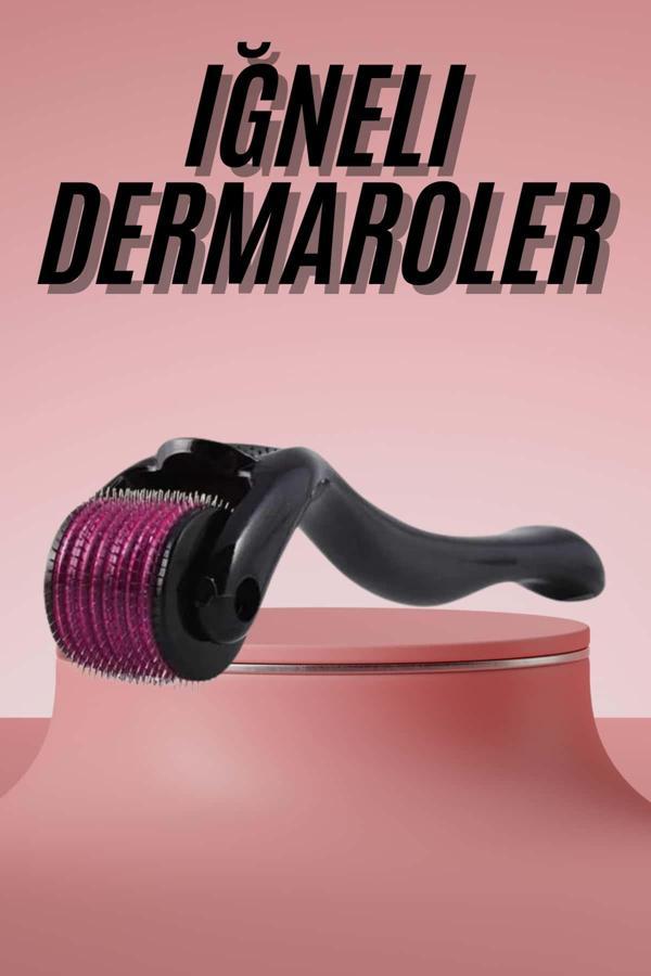 Derma Roller Titanyum Uçlu 540 İğneli 1 Mm Saç Sakal Çıkarma Ve Cilt Bakım Masaj Aleti - Image 1