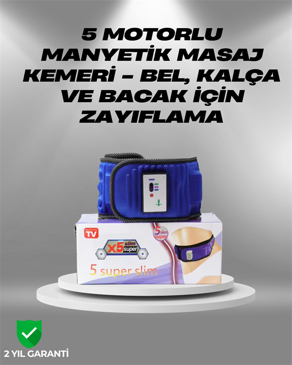 20 Mıknatıslı Gelişmiş Zayıflama Kemeri – Kas Gevşetici ve Selülit Azaltıcı Etki - Image 1