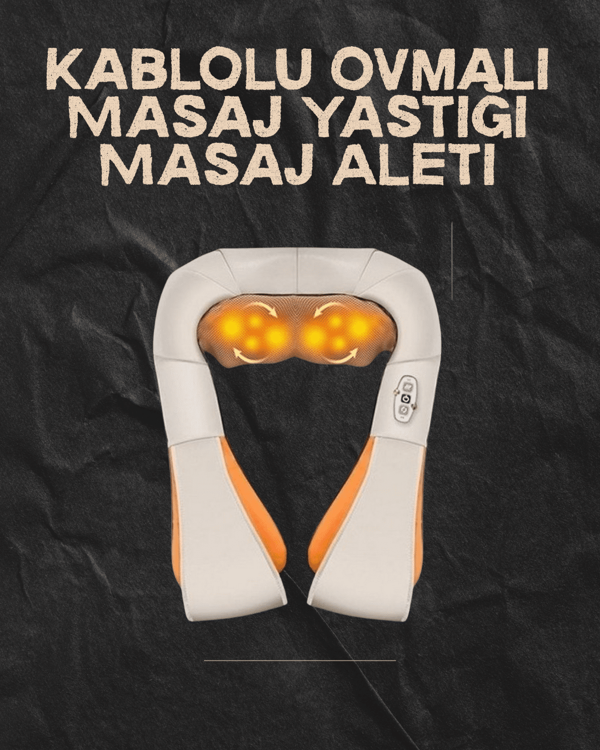Ovmalı Isıtmalı Elektrikli Masaj Aleti – Boyun, Sırt, Bel, Omuz ve Bacak İçin Profesyonel Masaj Alet - Image 1