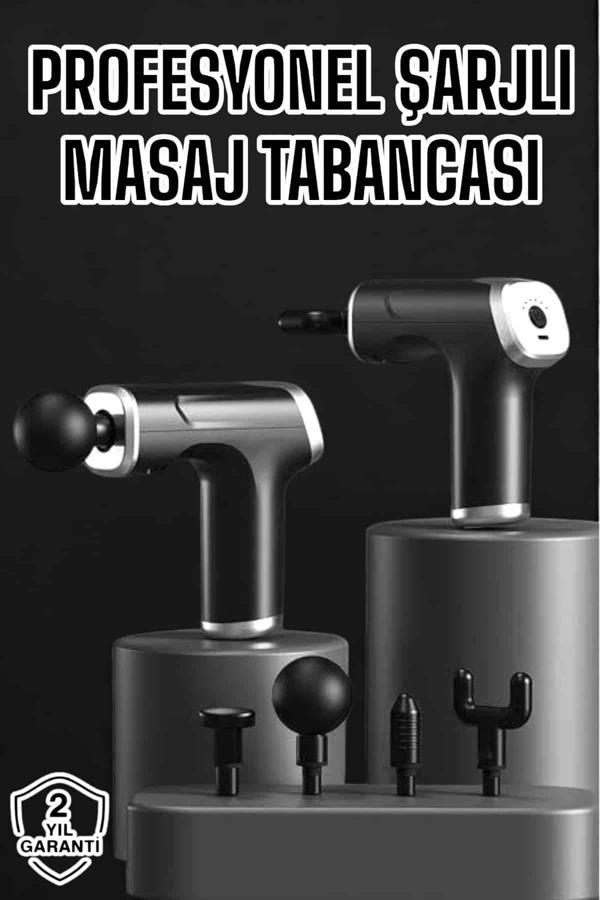 Masaj Aleti Masaj Tabancası Darbeli Şarjlı Kas Ve Vücut Ağrıları İçin - Image 1