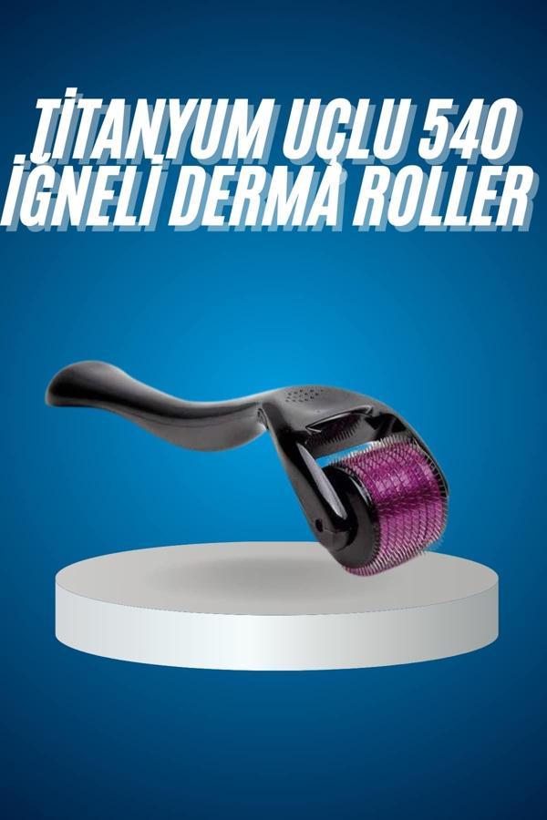 Titanyum Uçlu Derma Roller 540 İğneli 1 mm Gözenek Azaltıcı Akne İzlerine Uygun - Image 1