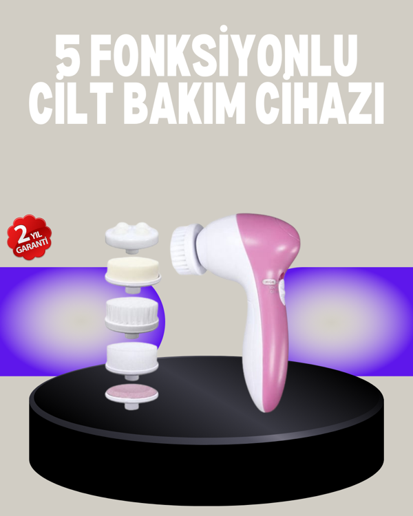 Fırçalı Yüz Temizleme ve Spa Masaj Cihazı - Image 1