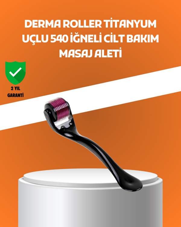 540 İğneli Titanyum Dermaroller Profesyonel Ev Tipi Cilt Yenileme Aparatı - Image 1