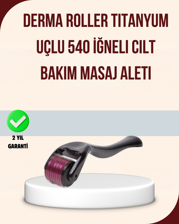 Titanyum Mikro İğneli Dermaroller 1 mm Kırışıklık ve Leke Karşıtı - Image 1