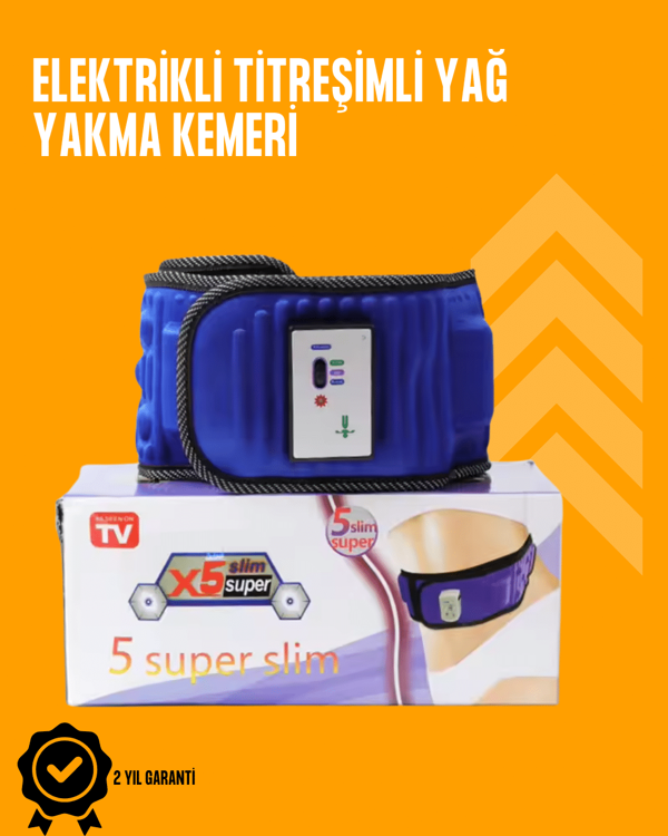 Titreşimli Masaj ve Zayıflama Kemeri – 5 Motor, 20 Mıknatıs, Ayarlanabilir Hız - Image 1