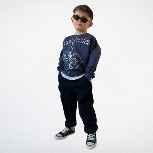 Sole Mates Yazılı Sweat & Siyah Jogger Pantolon Takımı - Image 1