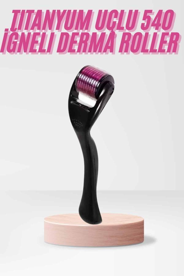 540 Iğneli Derma Roller 1Mm Titanyum Uçlu Saç Kaş Serum Kullanımına Uygun - Image 1