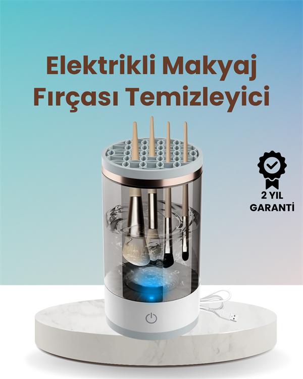 USB Şarjlı Derin Temizlik Makyaj Fırçası Yıkama Makinesi - Image 1