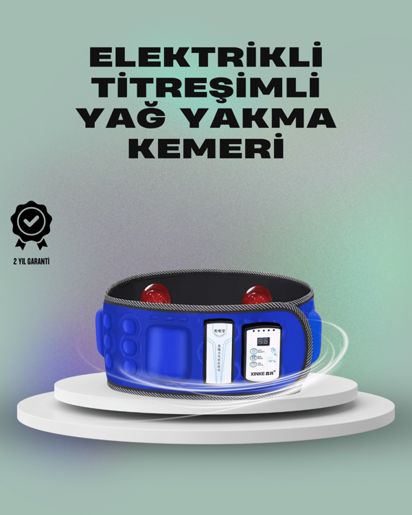 Zayıflama ve Masaj İçin Mıknatıslı Elektrikli Titreşim Kemeri – 7.2W Güç - Image 1