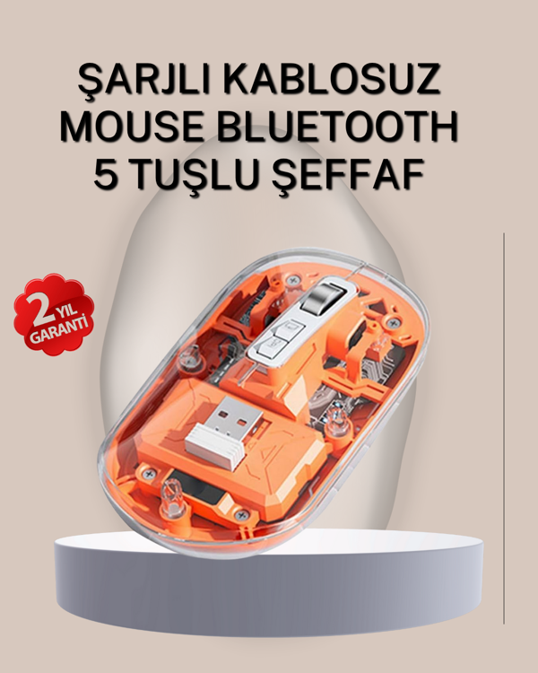 Çift Modlu Fare – USB Alıcılı ve Bluetooth Bağlantılı - Image 1